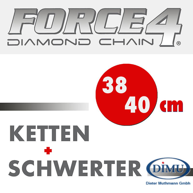 Diamant-Sägekette ICS FORCE3-32 Premium Diamantkette Schwert f Stihl GS 461 